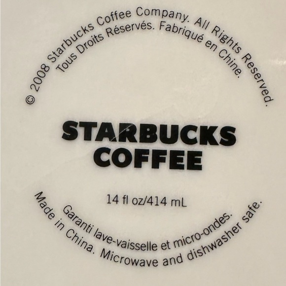 Set of 2 2008 Starbucks lime green coffee mugs - Picture 2 of 6